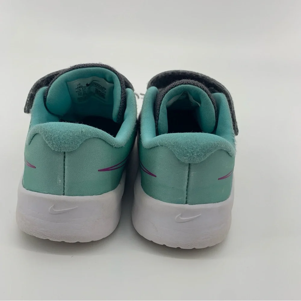 Nike Kids Gray and Aqua Sneakers